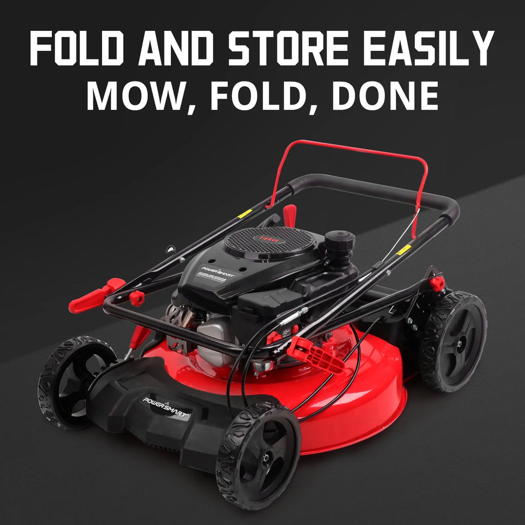 Gas Push Lawn Mower 21-inch 3-in-1 144cc Engine U228