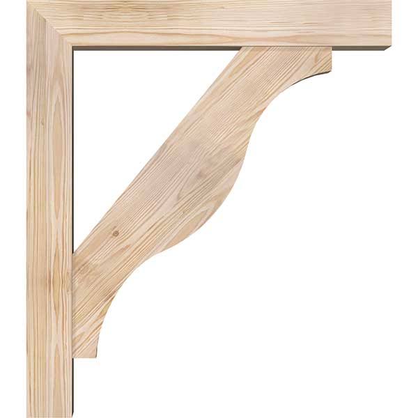 Douglas Fir Smooth Bracket with Offset Brace H49925