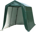 7 Ft x 12 Ft Outdoor Carport Shelter with Metal Frame and Waterproof Cover X6466